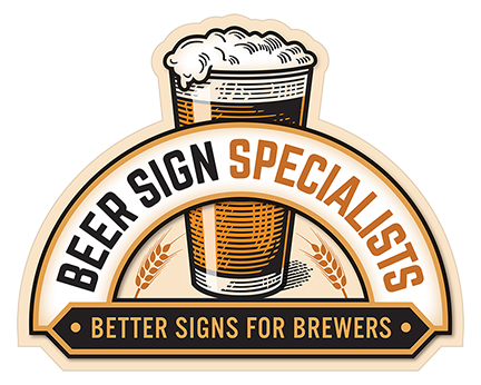 The Beer Sign Specialists Logo, we make better signs for brewers!